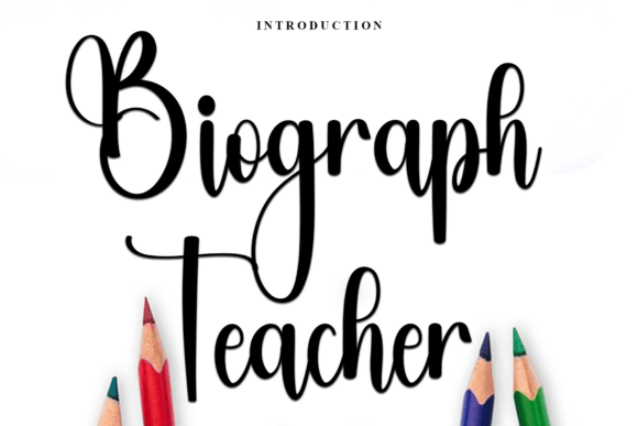 Biograph Teacher: A Versatile Font for Modern Design