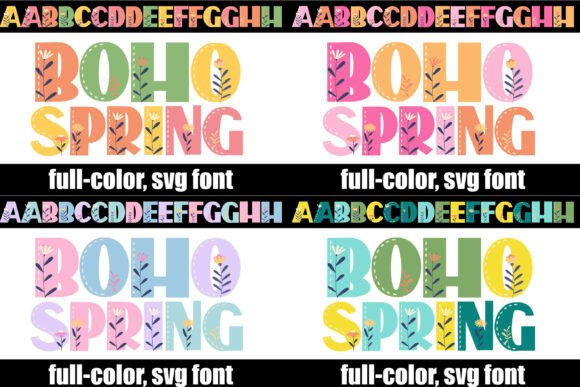 Boho Spring Bundle: A Vibrant Typeface for Artisanal Branding