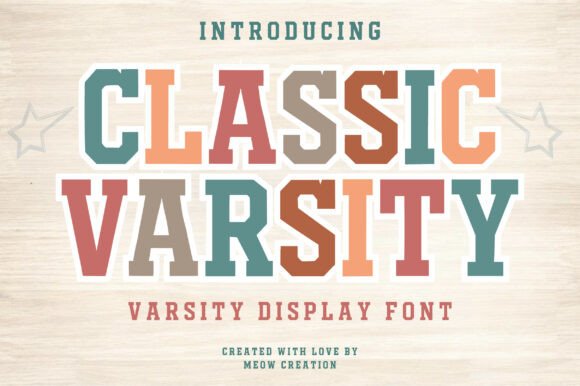 Classic Varsity: The Bold Typeface for Athletic and Academic Design