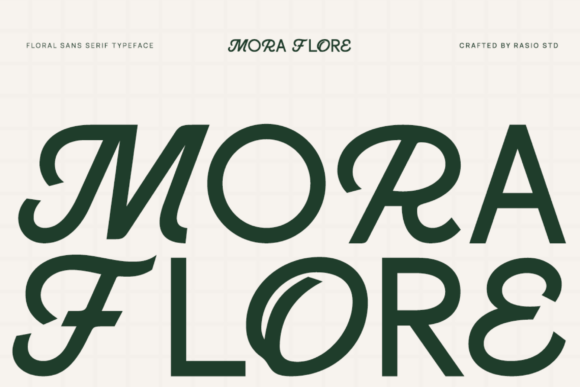 Discover the Organic Elegance of Mora Flore Typography