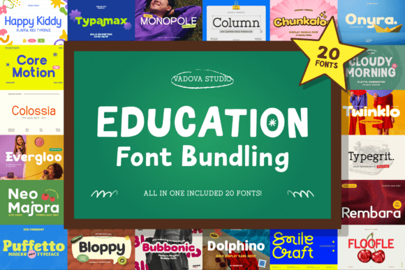 Education Bundle: Elevate Learning Designs with Joyful Typography