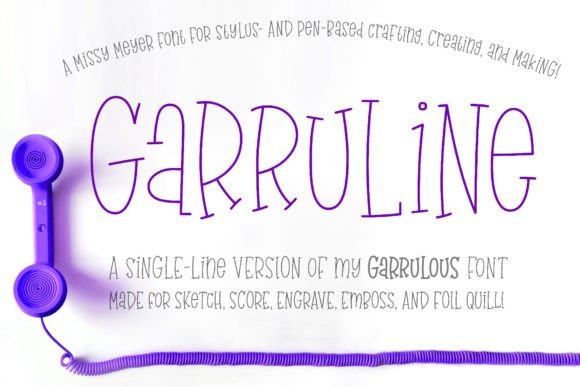GarruLine: The Single-Line Font for Modern Design Tools