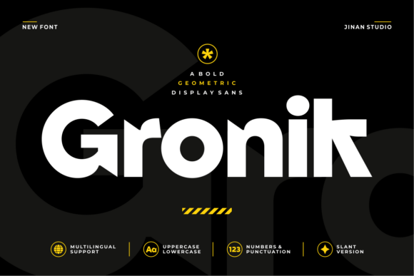 Gronik: The Bold Geometric Font for Modern Design