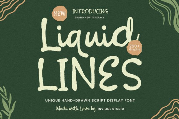 Liquid Lines: The Script Font for Authentic Branding