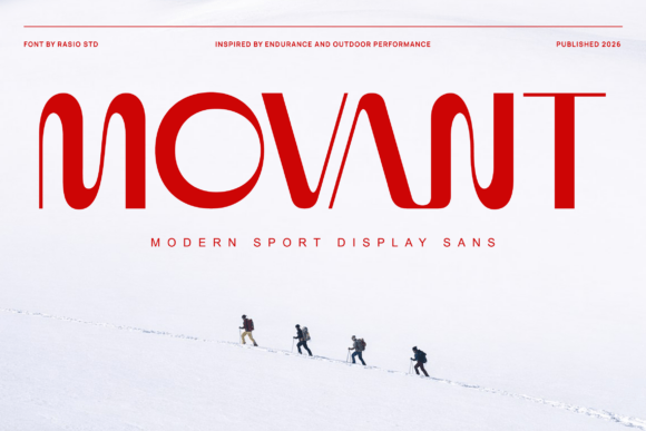Movant: The Dynamic Font for Modern Athletic Branding