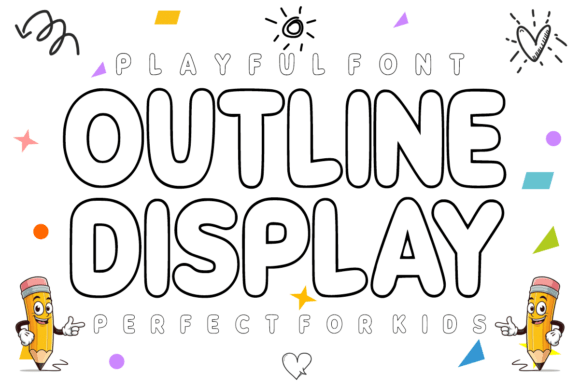 Outline Display: A Modern Font for Creative Design