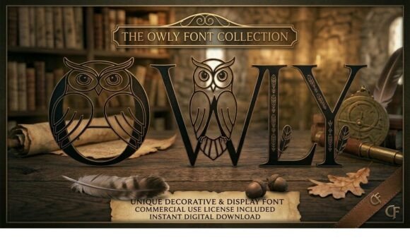 Owly Decorative Font: A Magical Asset for Designers