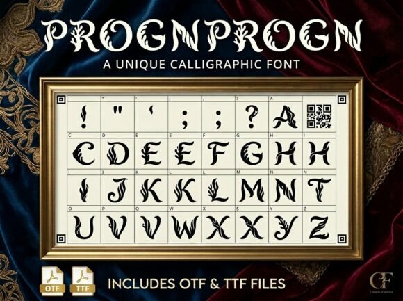 Progn: The Decorative Display Font for Maximum Impact