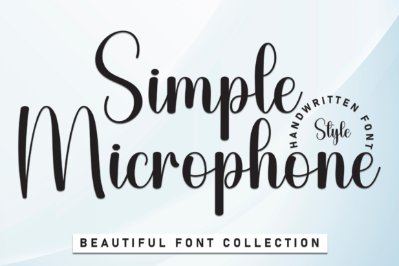 Simple Microphone: The Handwritten Font for Whimsical Design