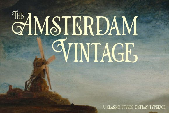 The Amsterdam Vintage: A Serif Font for Timeless Design