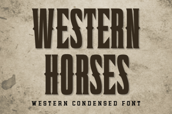 Western Horses: Bold Typography for Impactful Design
